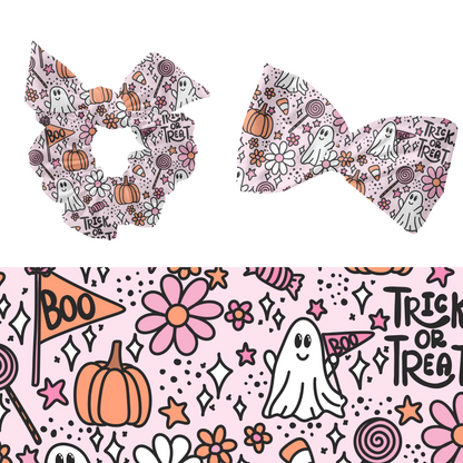 Trendy Halloween Ghosts Pattern