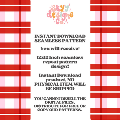 Valentine Gingham Pattern Design