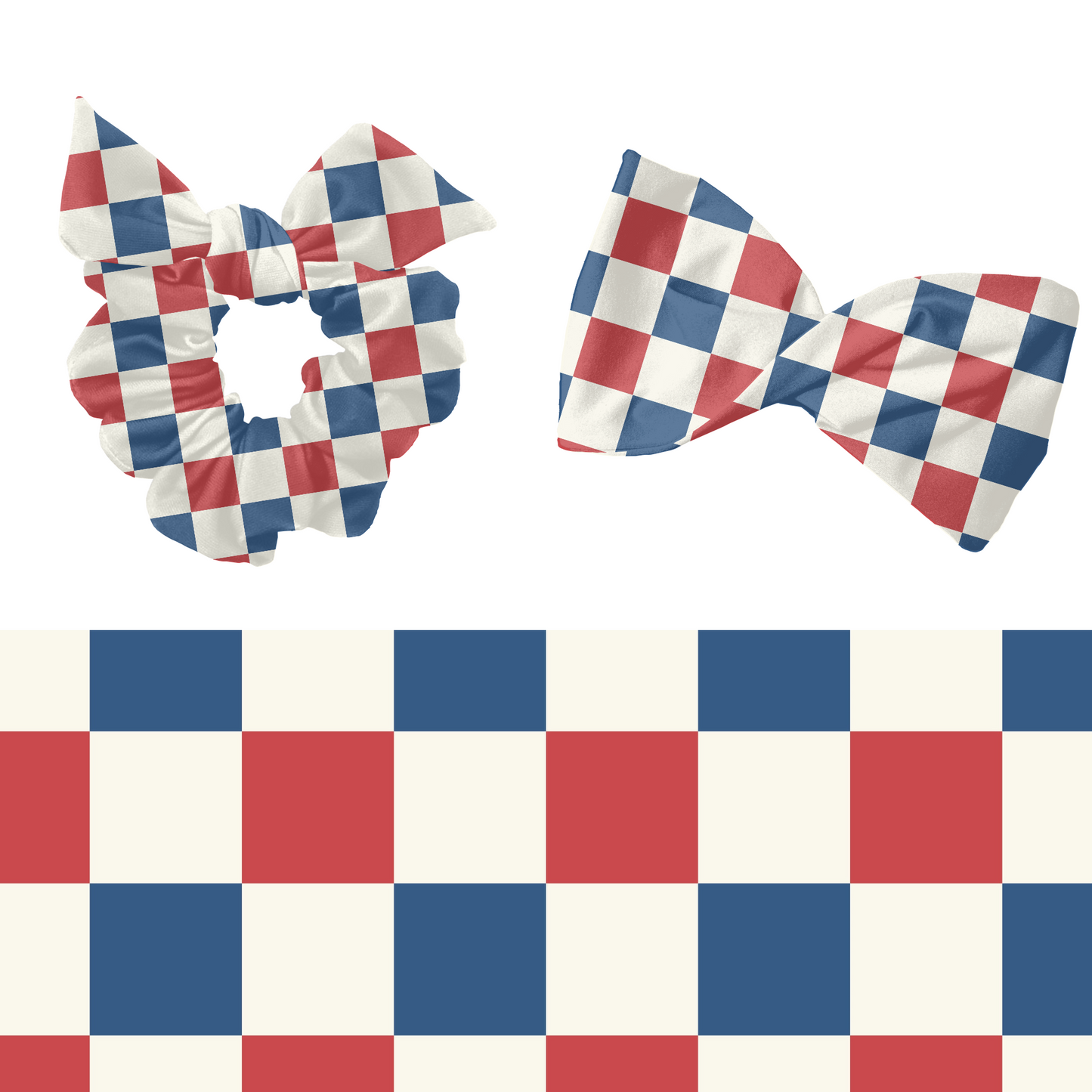 Fourth Of July Checkered Pattern