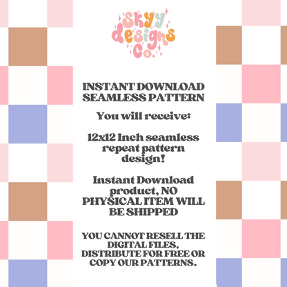 Pastel Checkered Pattern Design