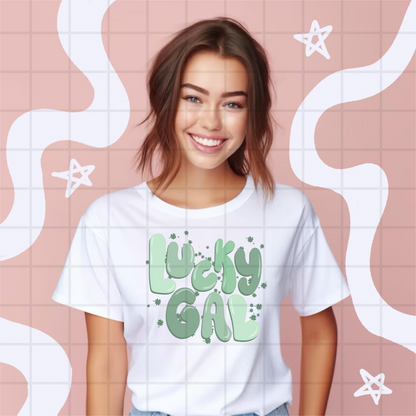 Lucky Gal PNG Design