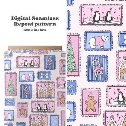 Pastel Winter Stamps