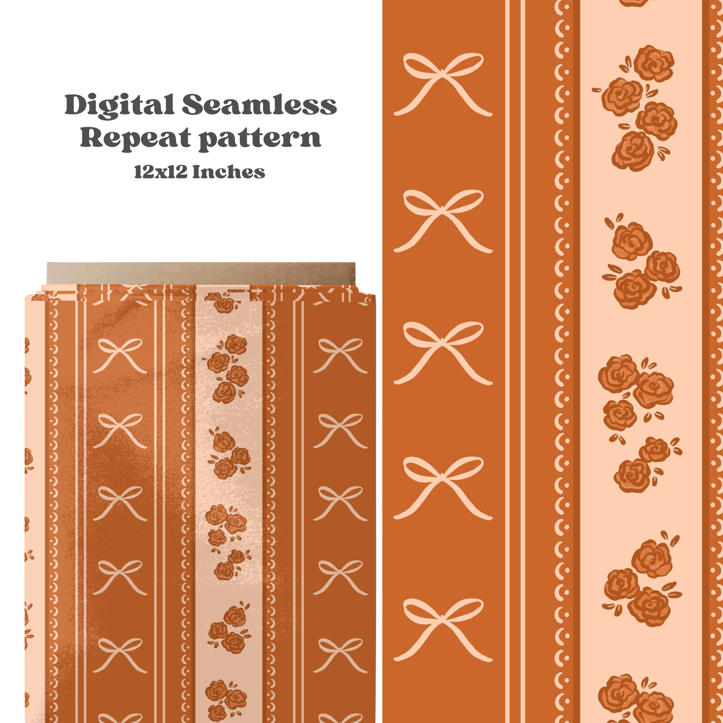 Neutral Fall Lace Stripe