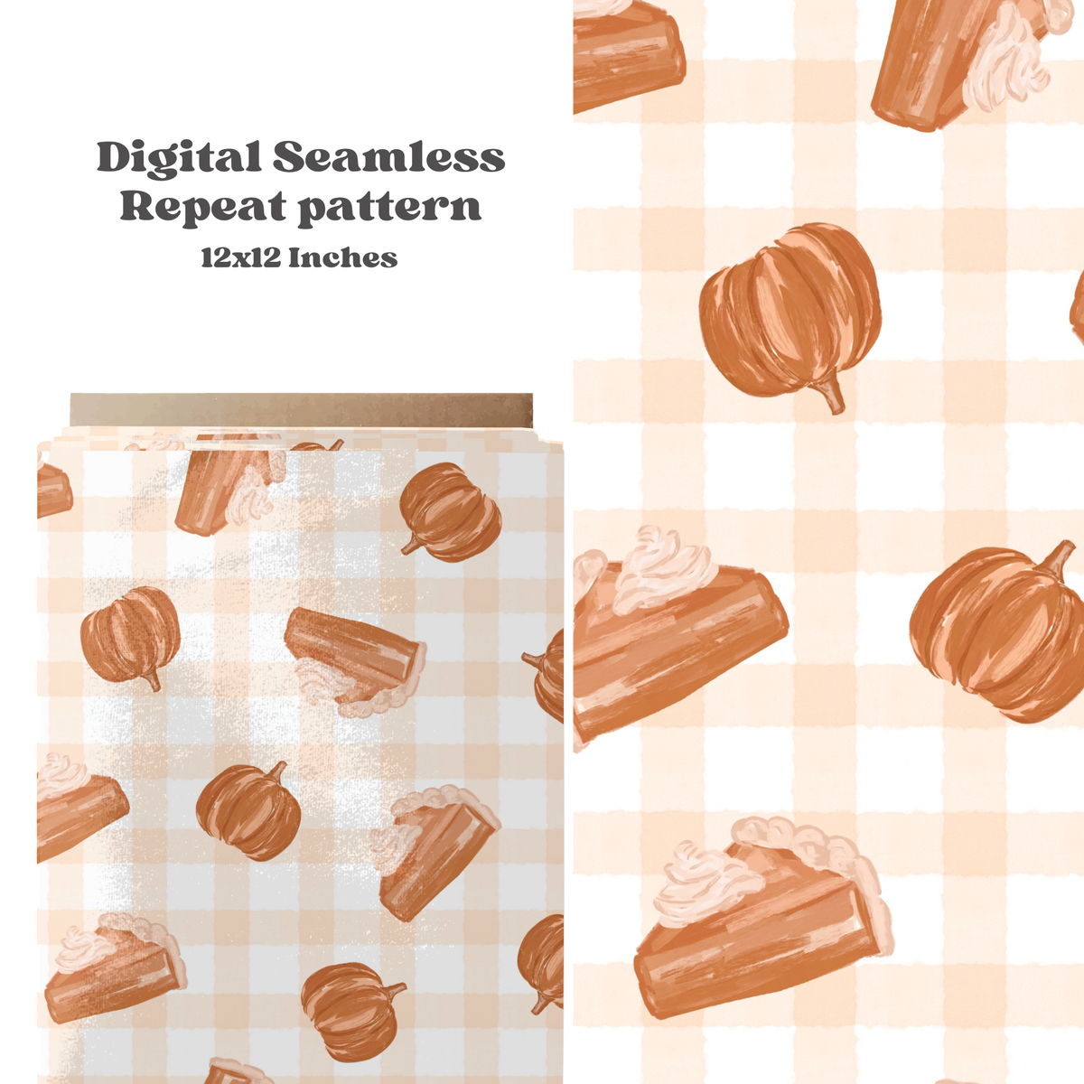 Gingham Pumpkin Pies