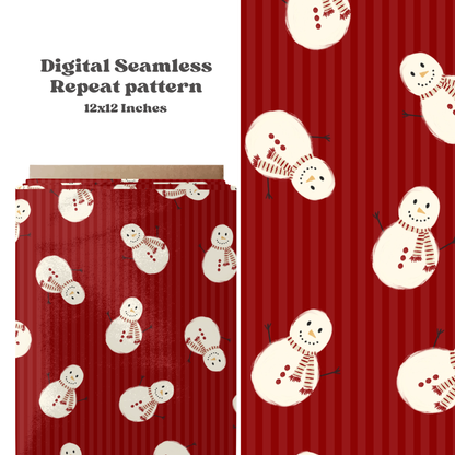 Gender Neutral Snowman Stripe