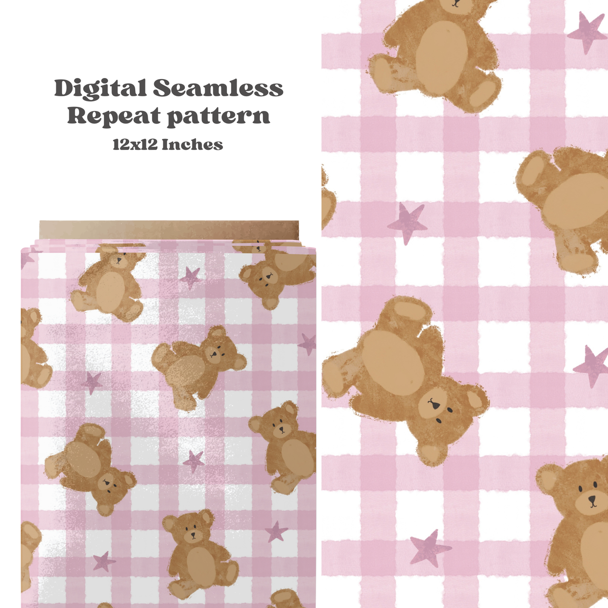 Girly Gingam Bears