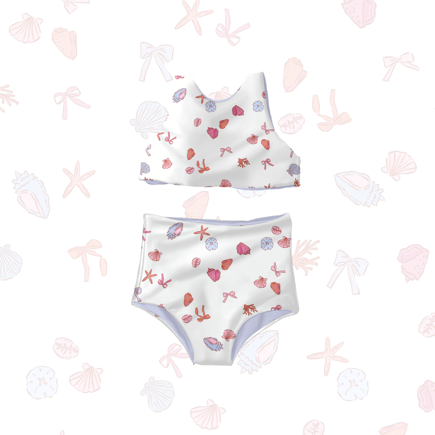 Preppy seashell bows