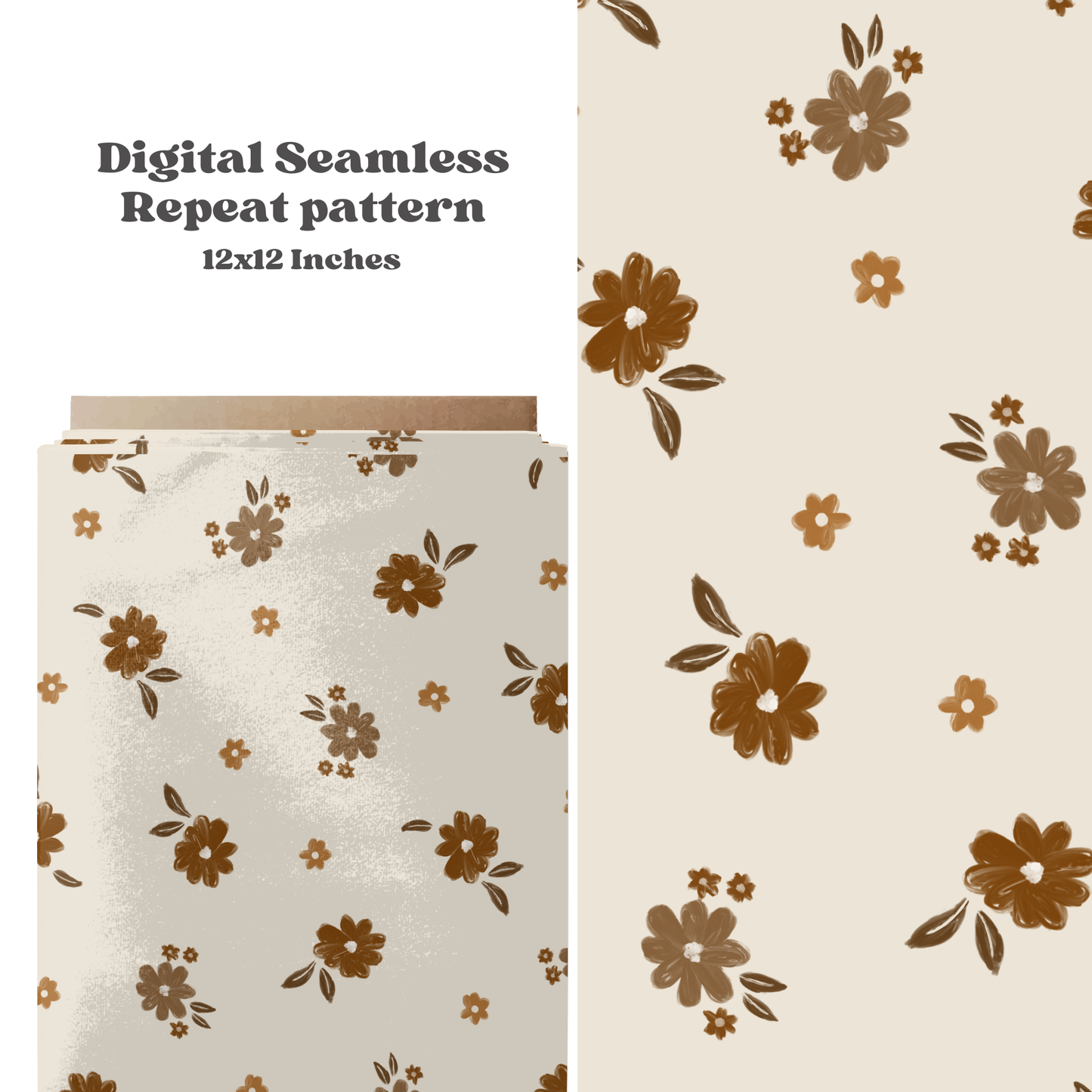 Beige Fall Floral