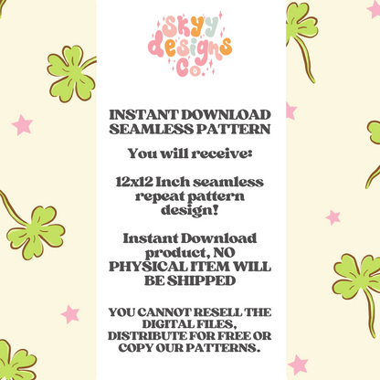 Trendy Lucky Clovers Pattern