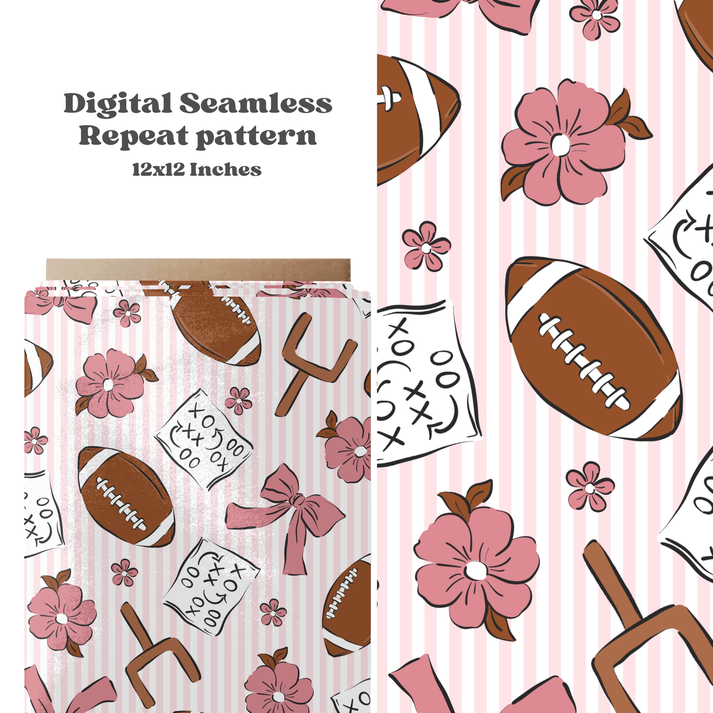 Coquette Girly Football