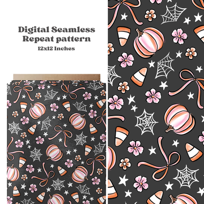Preppy Halloween Black BG