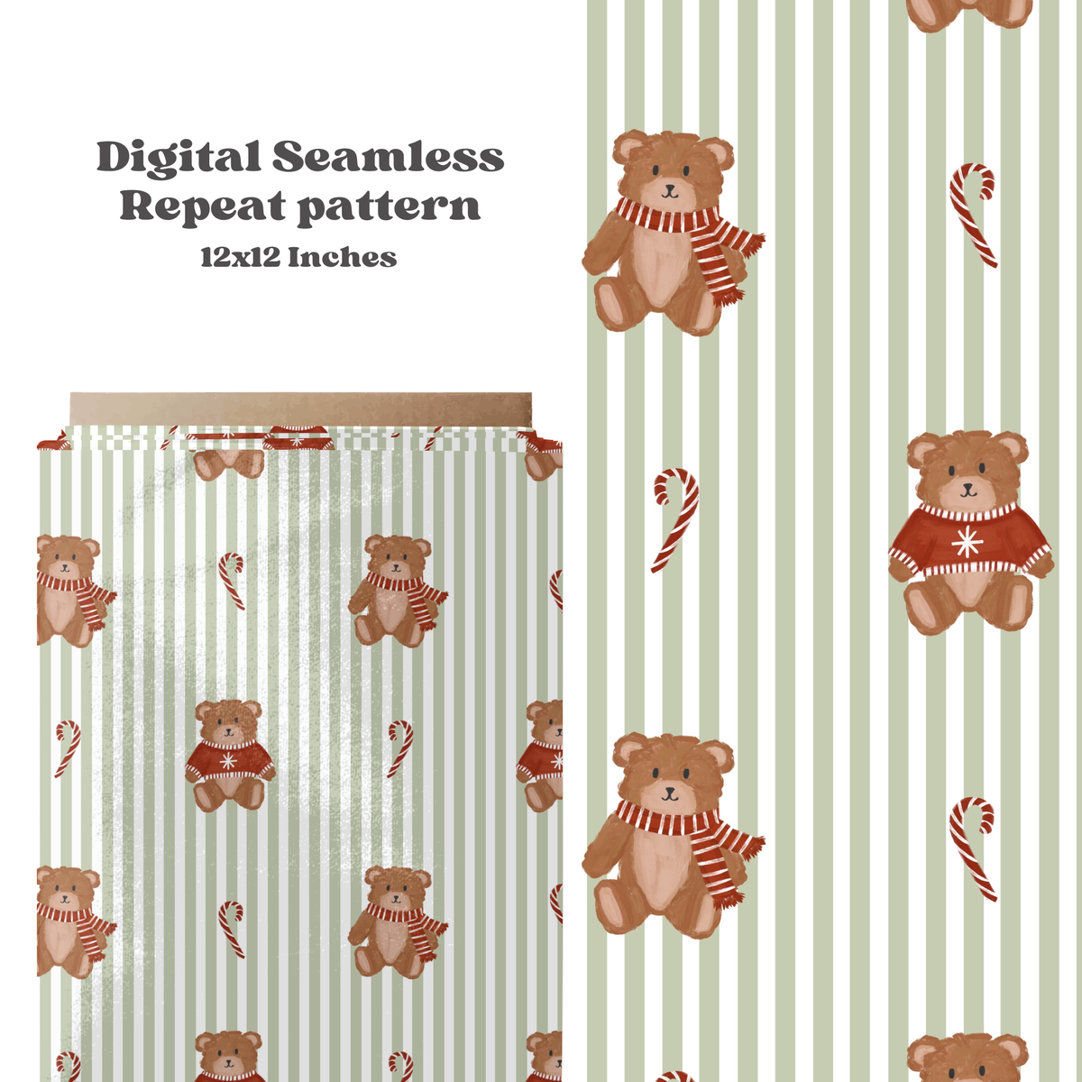 Winter Bear Stripes