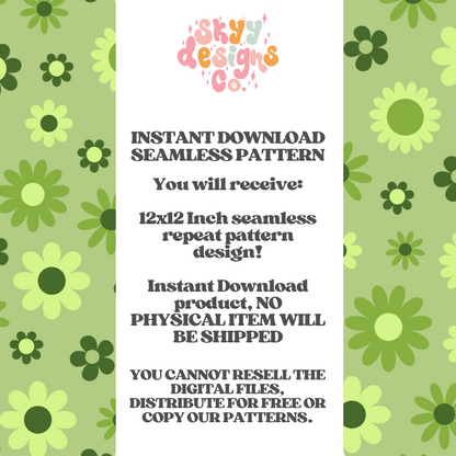 Retro Floral St. Patrick's Pattern