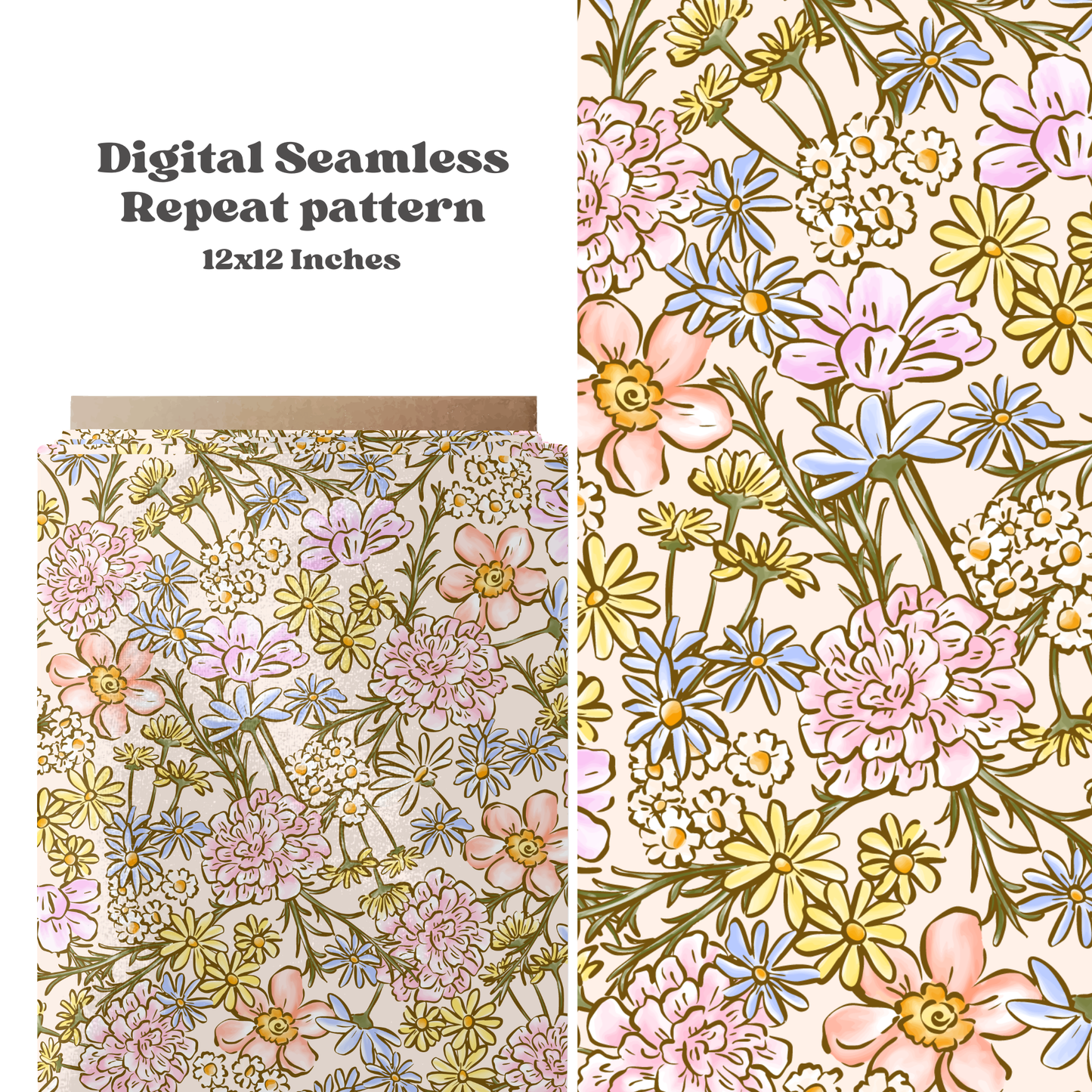 Pastel Wildflowers