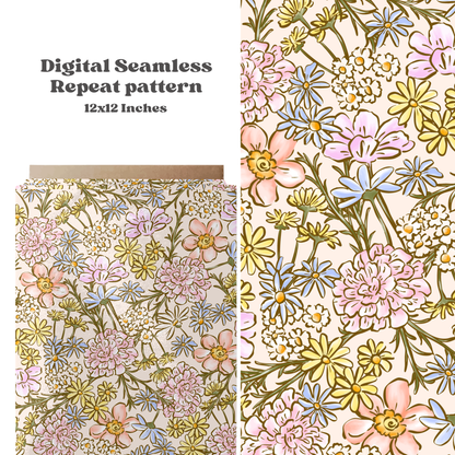 Pastel Wildflowers