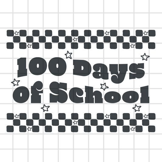 100 days of school celebration PNG design digital download