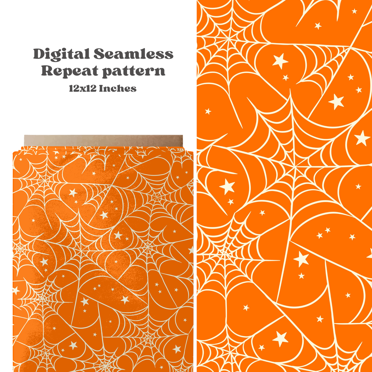 Bright Orange Spiderweb