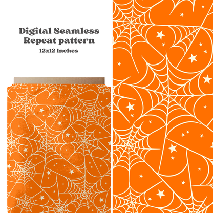 Bright Orange Spiderweb