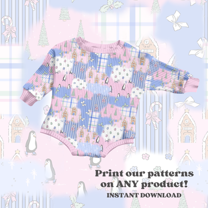 Winter Abstract Patchwork