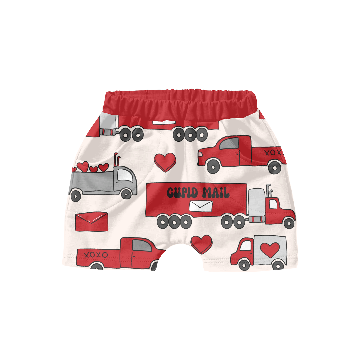 Valentine Love Trucks Pattern