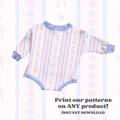 Pastel Lace Stripe