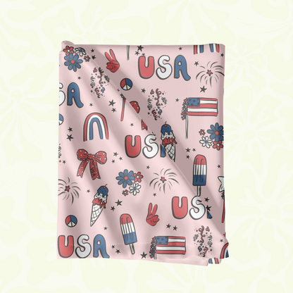 Pink Fourth Of July Pattern