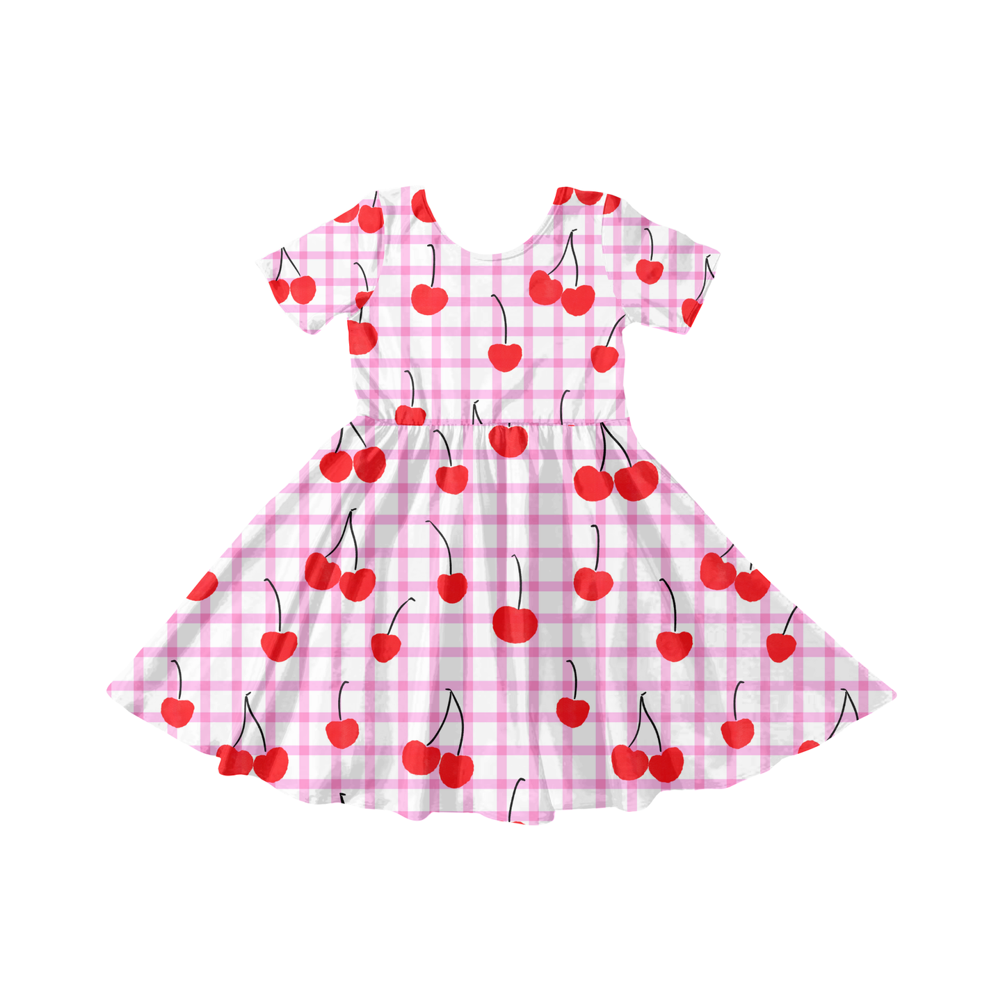 Vibrant cherry gingham