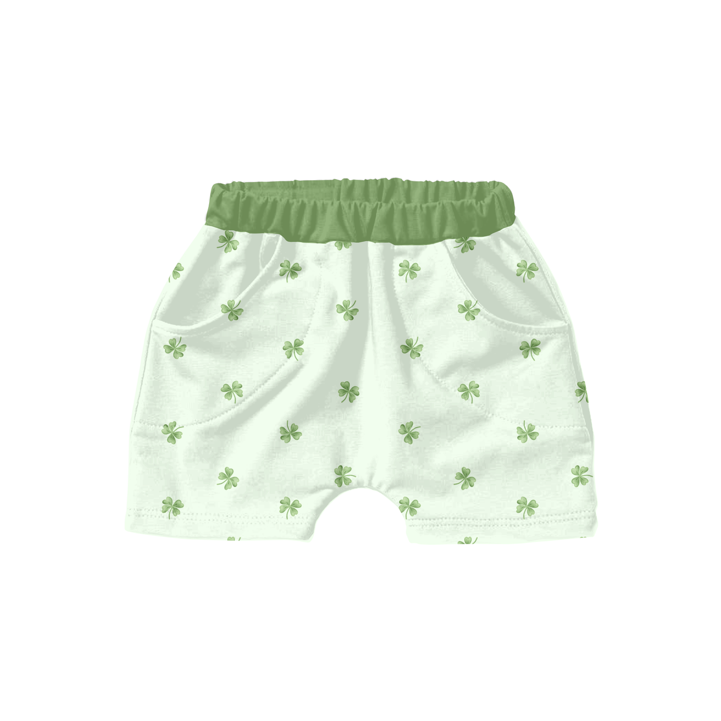 Minimal Watercolor Clovers