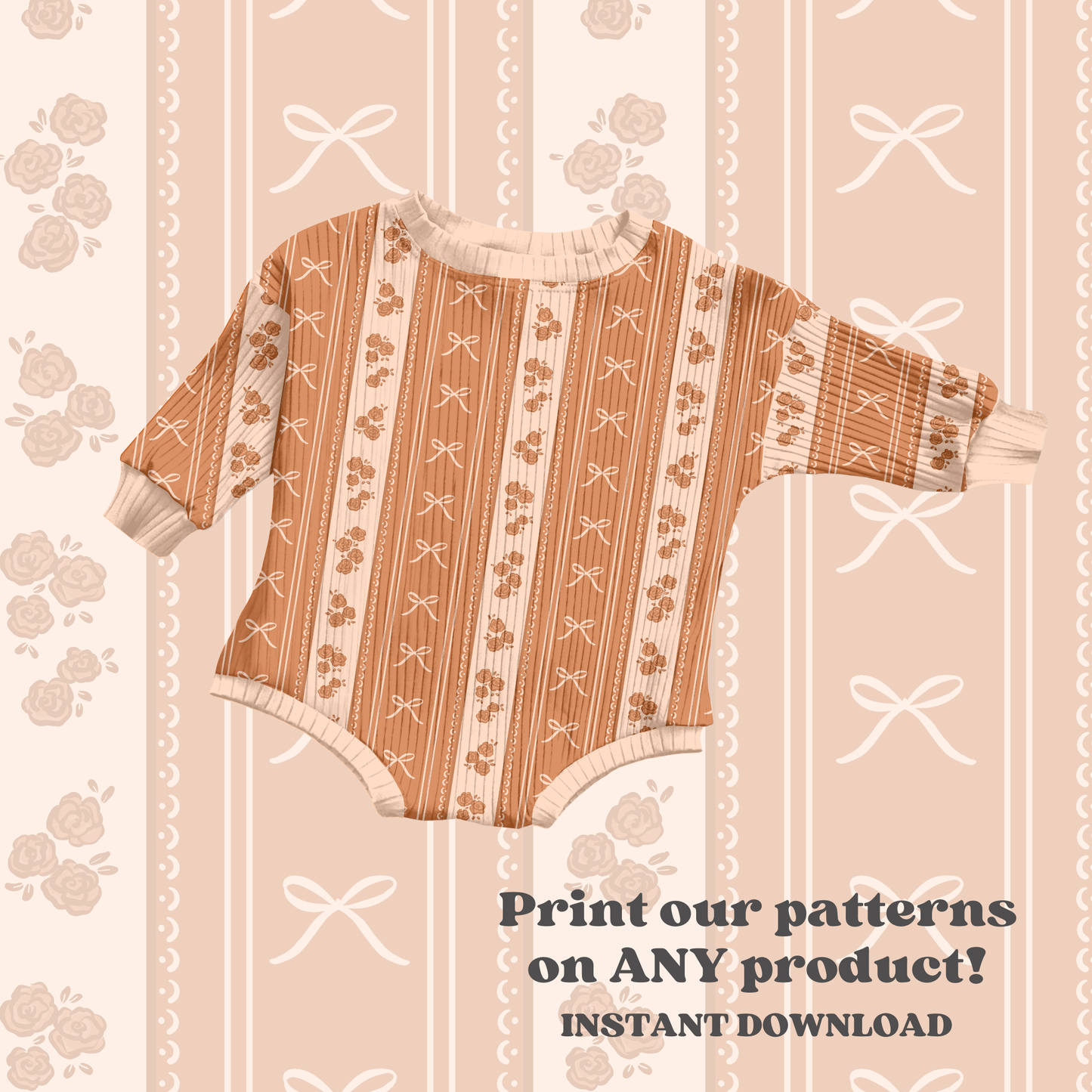 Neutral Fall Lace Stripe