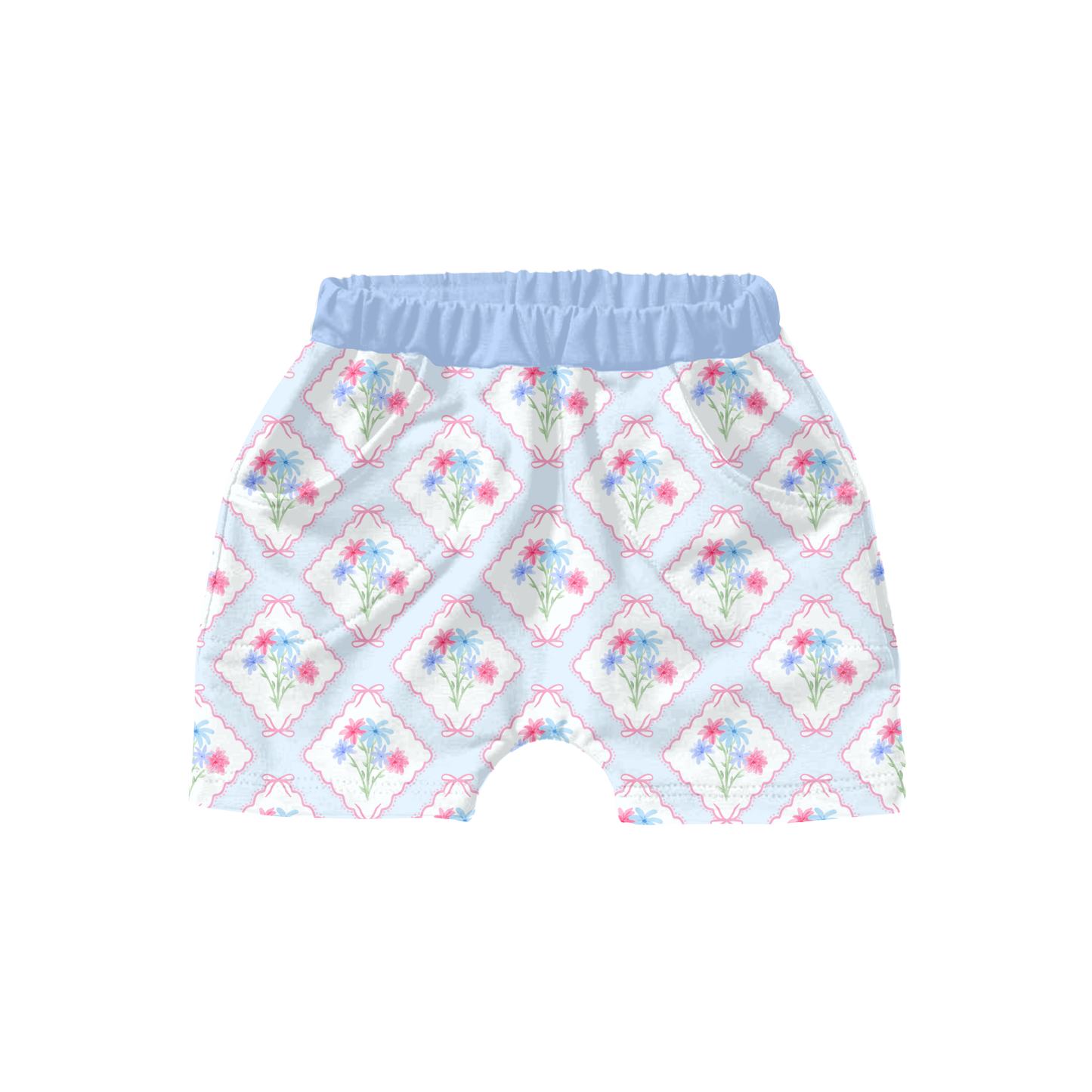 Pastel Watercolor floral Patchwork