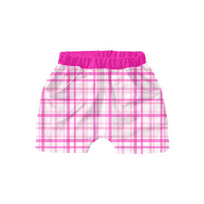 Pink Watercolor Plaid