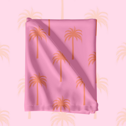 Bright summer Pink Palm Pattern