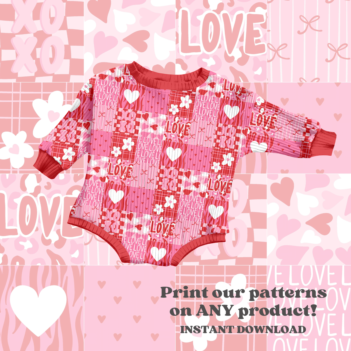 Trendy Valentine Patchwork