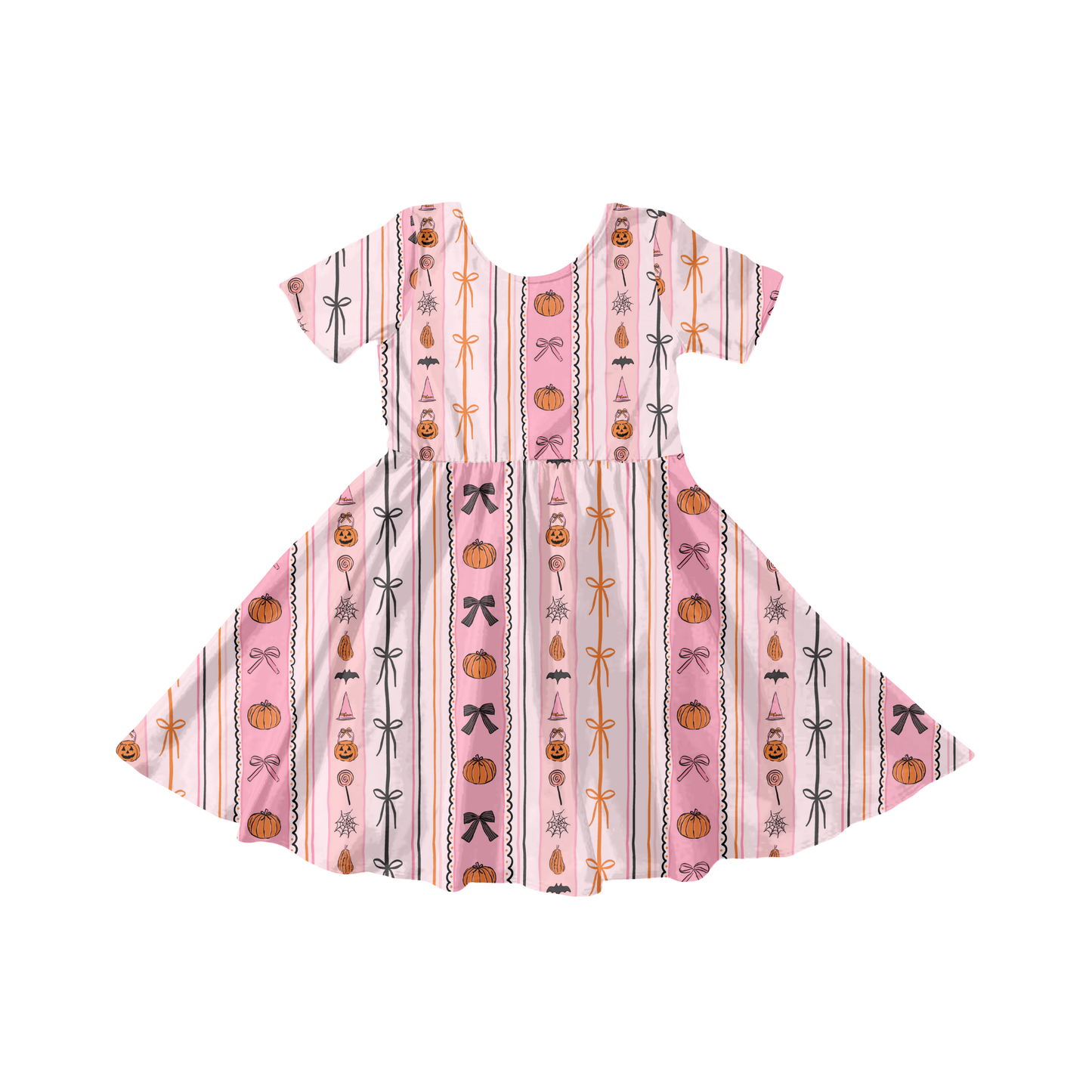 Coquette Halloween Stripe