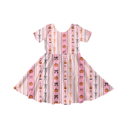 Coquette Halloween Stripe