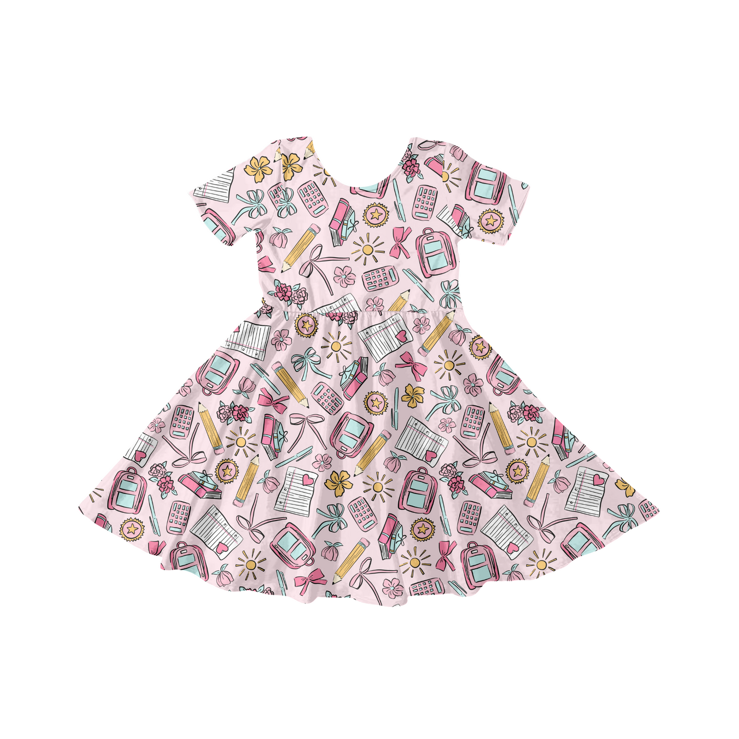 Girly school supply bows