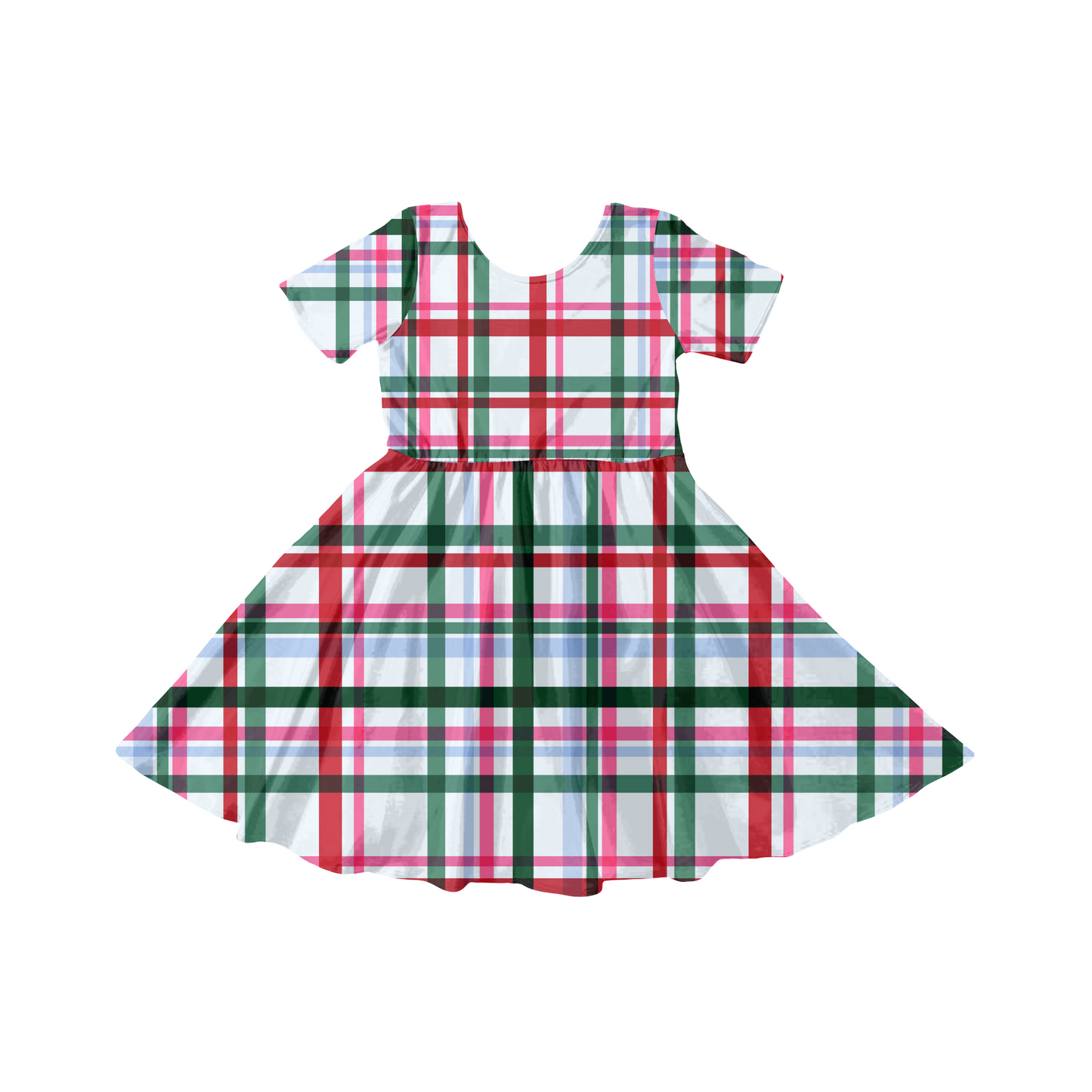 Winter gingham plaid