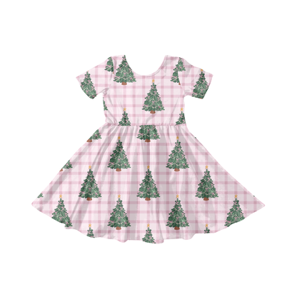 Preppy winter tree plaid