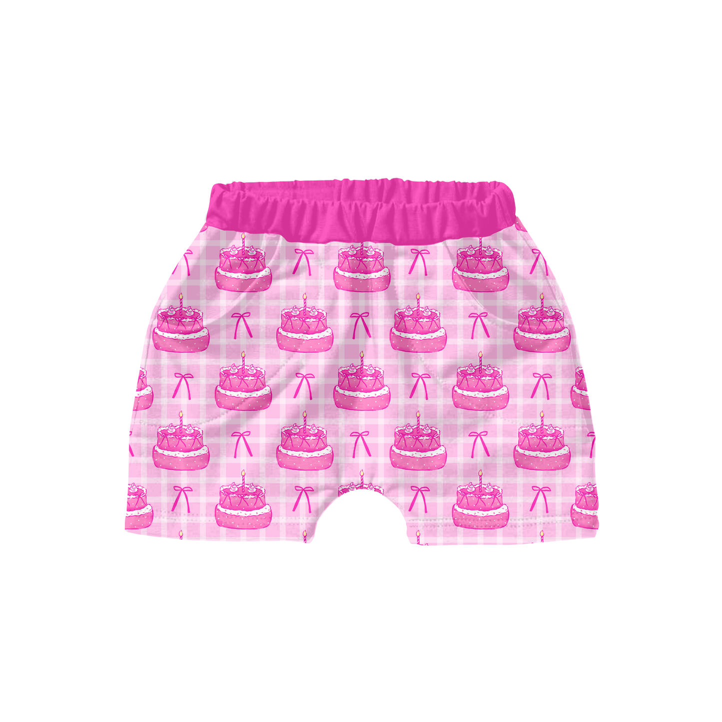 Pink Birthday Cake Bows