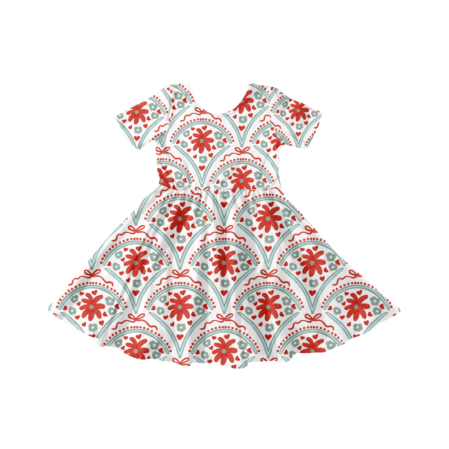 Christmas scallop floral