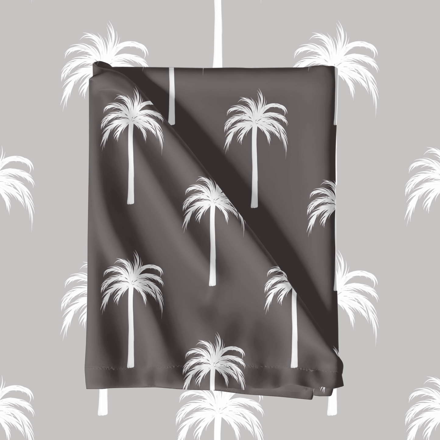 Black & White Palm Trees Pattern