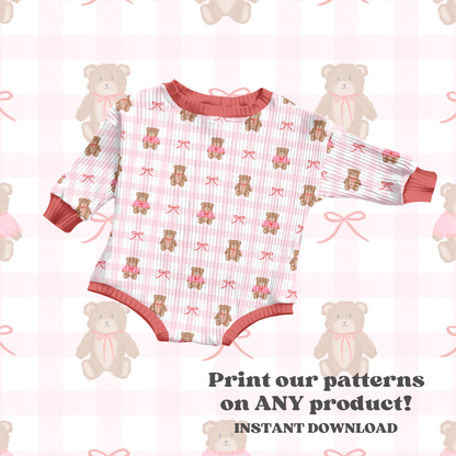 Gingham Valentine Bears