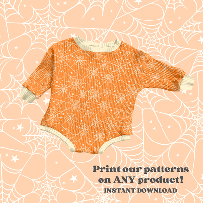 Bright Orange Spiderweb