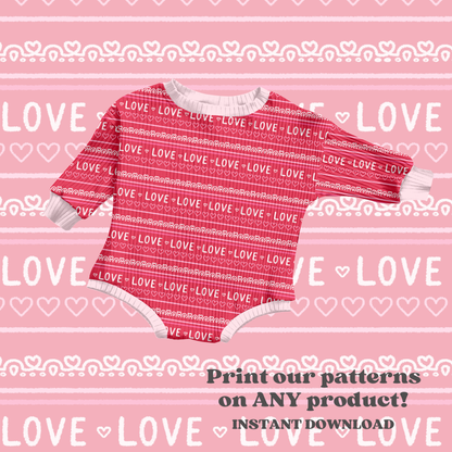 Valentine's Love Stripe