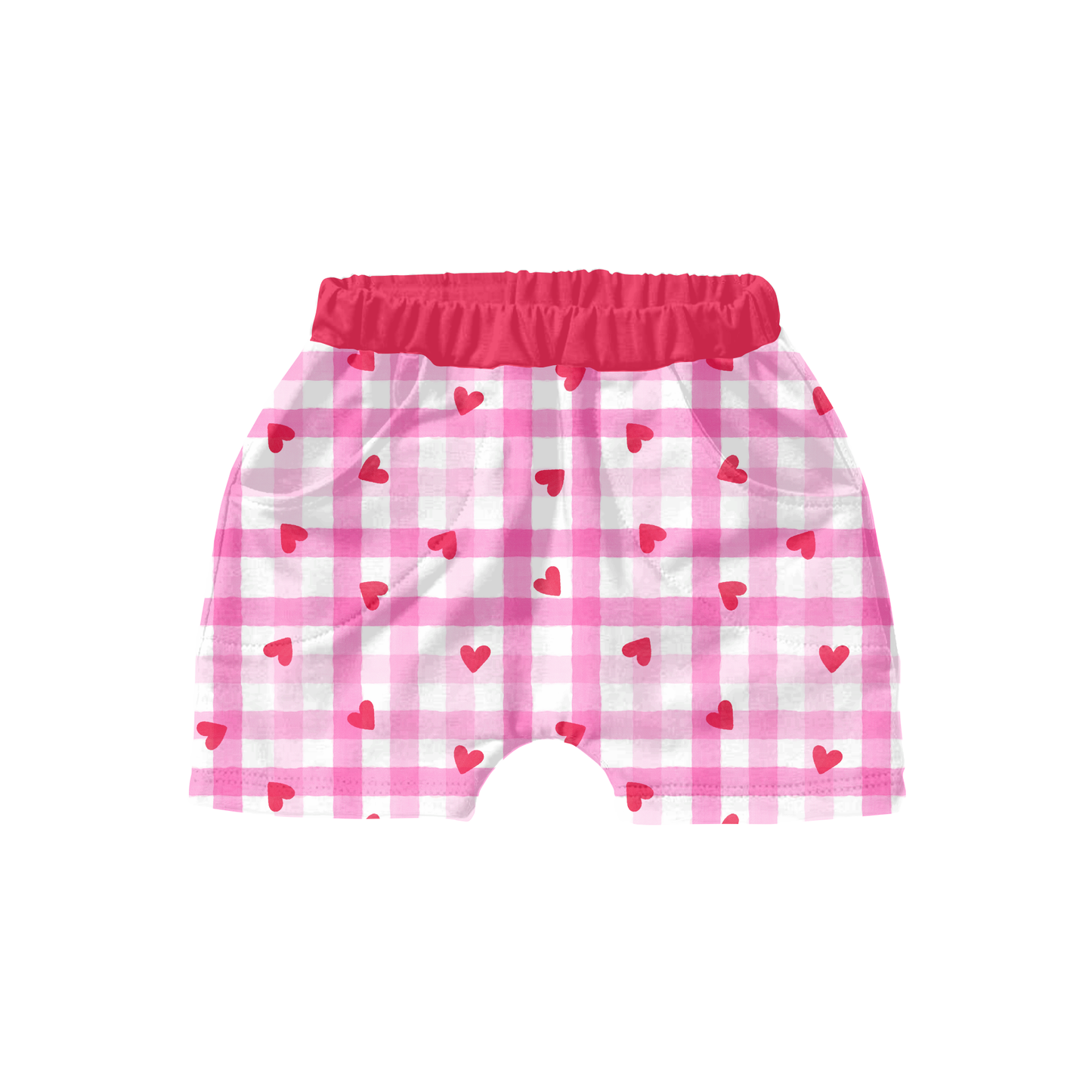 Valentine Gingham hearts