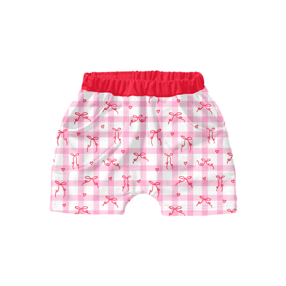 Valentine Gingham Heart Bows