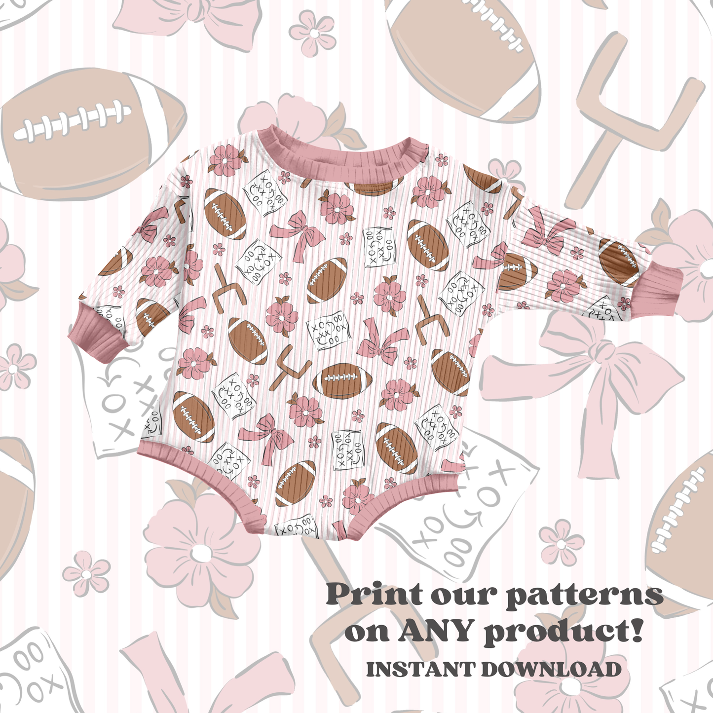 Coquette Girly Football
