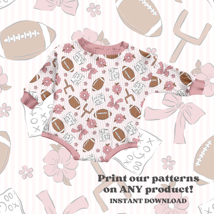 Coquette Girly Football