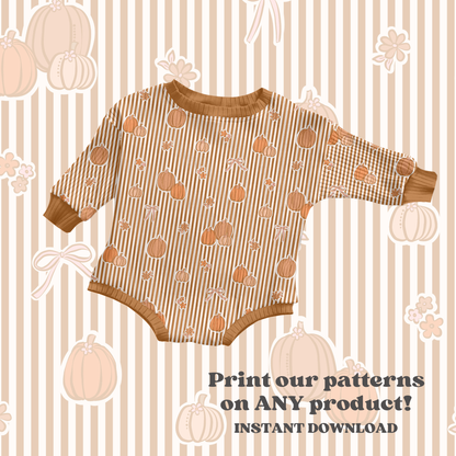 Preppy Pumpkin Stripes