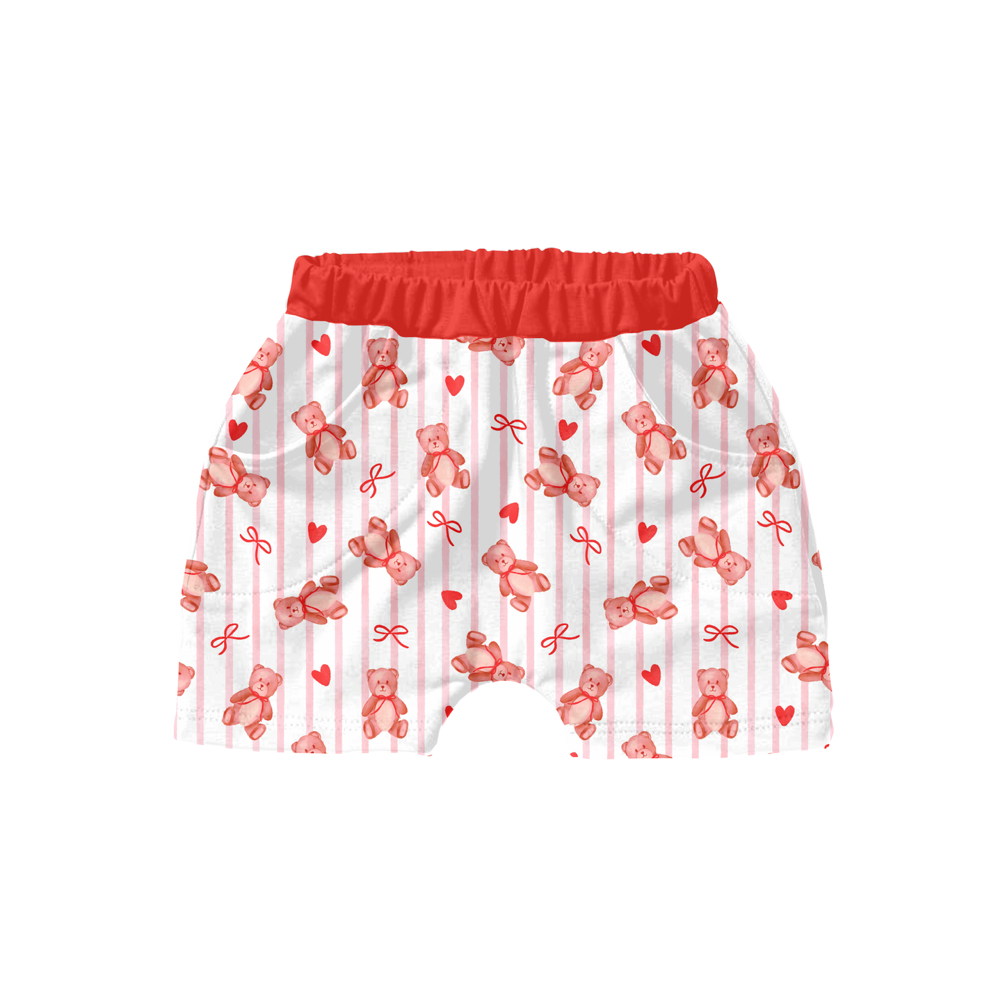 Preppy Watercolor Valentine Bears